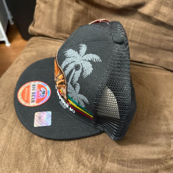 New California flag curved bill Cali adult one-size trucker hat cap. - Picture 2 of 8